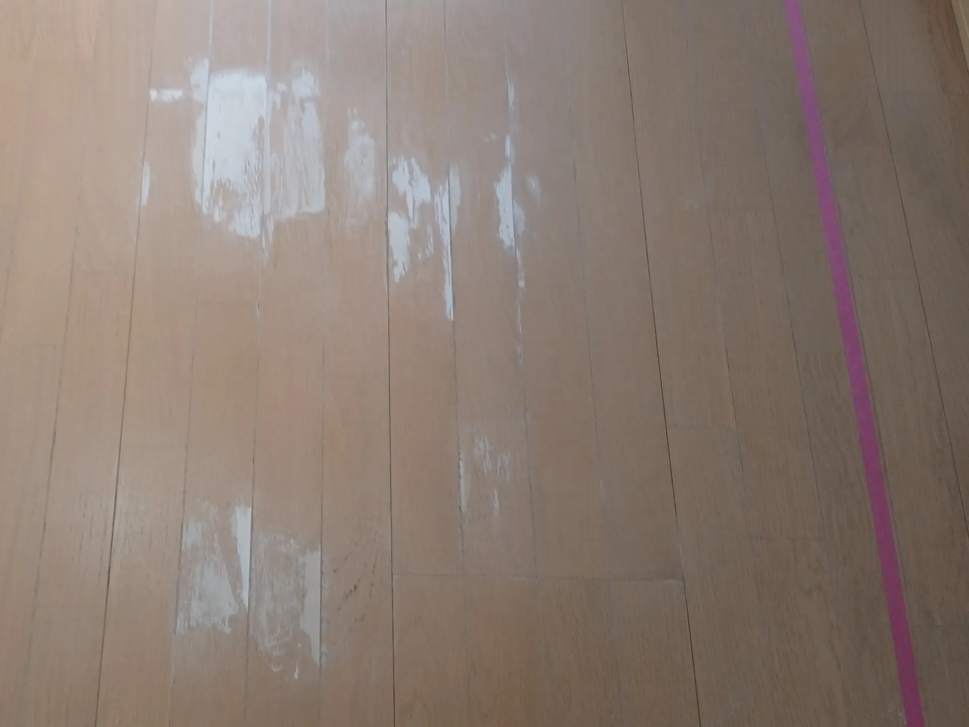 フローリング表面めくれ補修